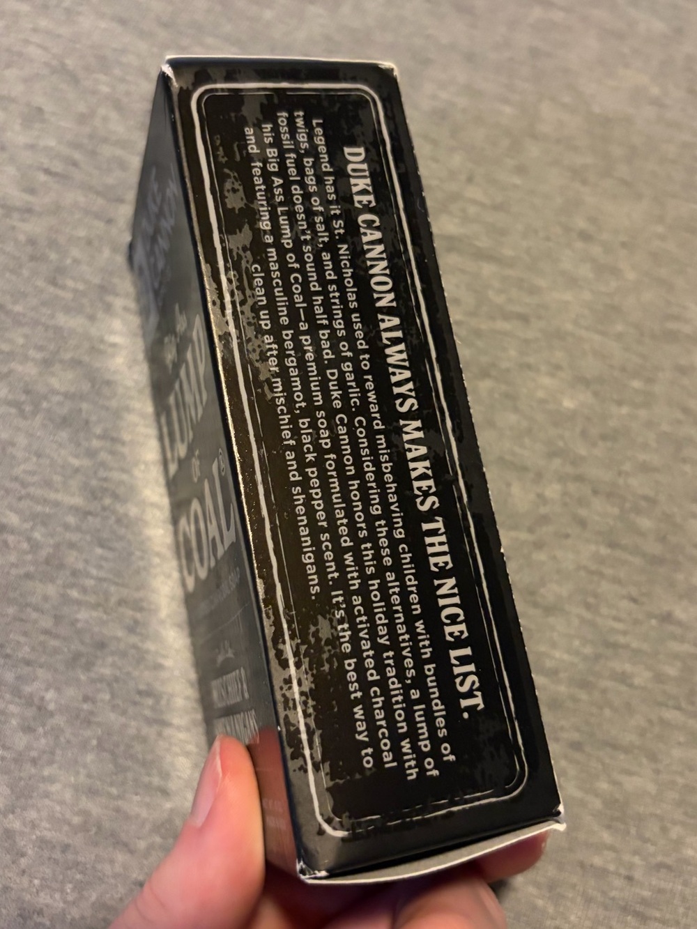 Duke Cannon Lump of Coal Activated Charcoal Soap - Black - Picture 2 of 5